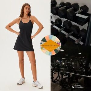 ❌SOLD!❌ #133 Athletic Black Dress with Biker Shorts size Small